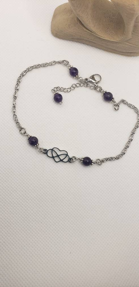 NEW Polyamory Lifestyle Anklet, HotWife Anklet, Infinity Heart Anklet, STAINLESS STEEL, Kinky Anklet, Sexy Anklet, Swinger Lifestyle Jewelry
