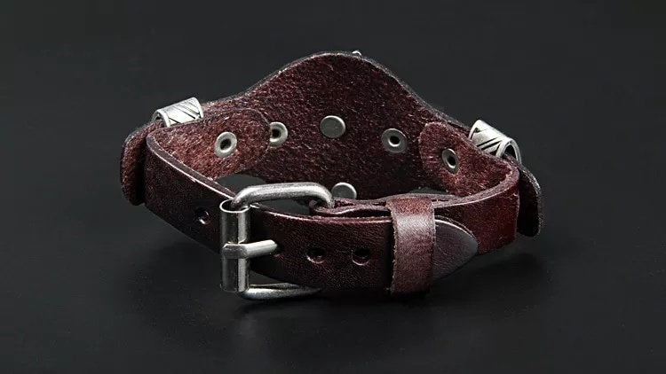 Stag Leather and Metal Bracelet Lifestyle Jewelry, Stag/Vixen Lifestyle - New 2023