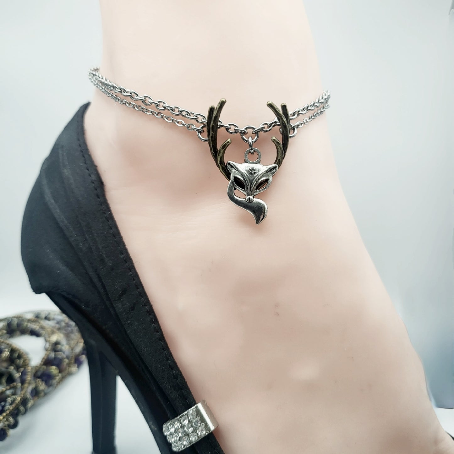 Vixen And Stag Anklet, Vixen Anklet, Hotwife Anklet, Lifestyle Anklet, Hotwife Jewelry, Swinger lifestyle, Hotwife Lifestyle, VixenAndStag