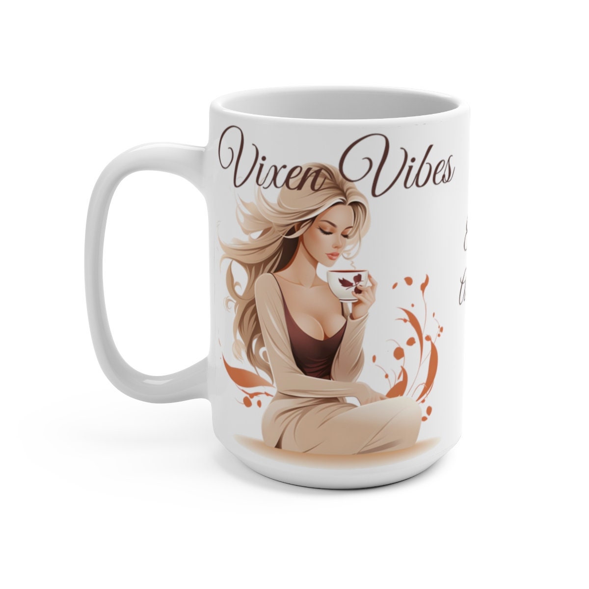 Vixen Coffee Cup, Large 15oz Fox Coffee Mug, Embrace The Adventure, Hotwife Lifestyle